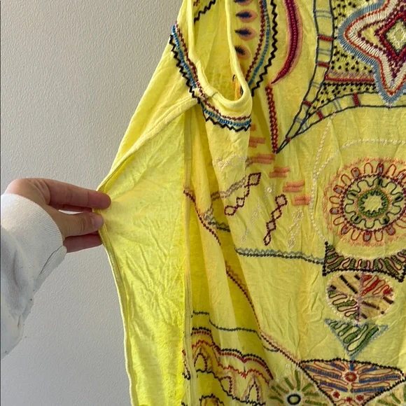 Free People Yellow Tank Top with Vibrant Design - Picture 5 of 5